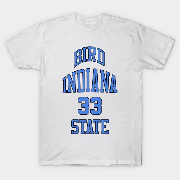 Larry Bird Indiana State 33 T-Shirt by pickrollcom